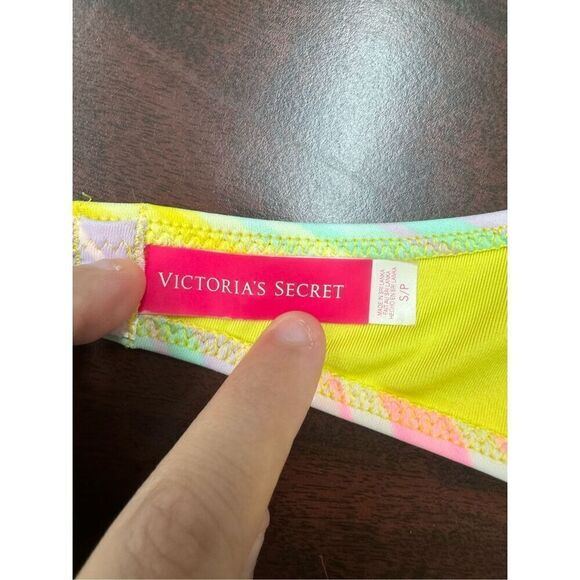 Victoria’s Secret Stripe Strapless Bikini Top Size Small - Picture 4 of 5